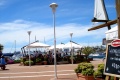 Zona de restaurantes en el puerto de Punta del Este.